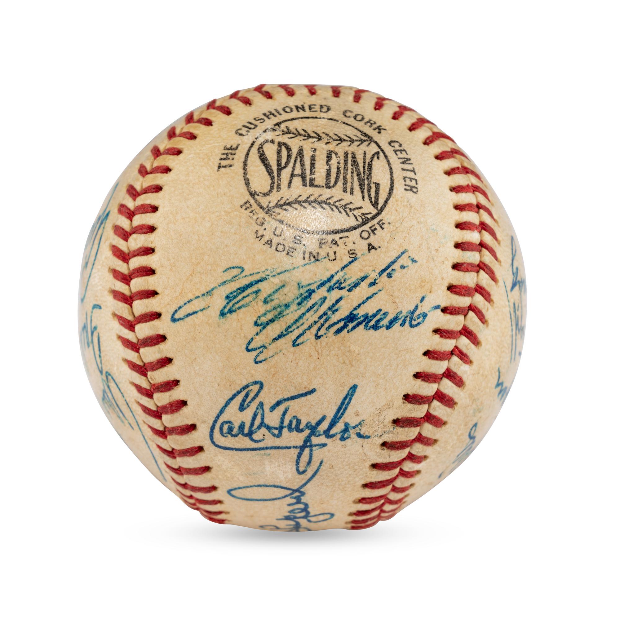 A 1968 Pittsburgh Pirates Team Signed Autograph Baseball Featuring Roberto Clemente (JSA Letter of Authenticity),