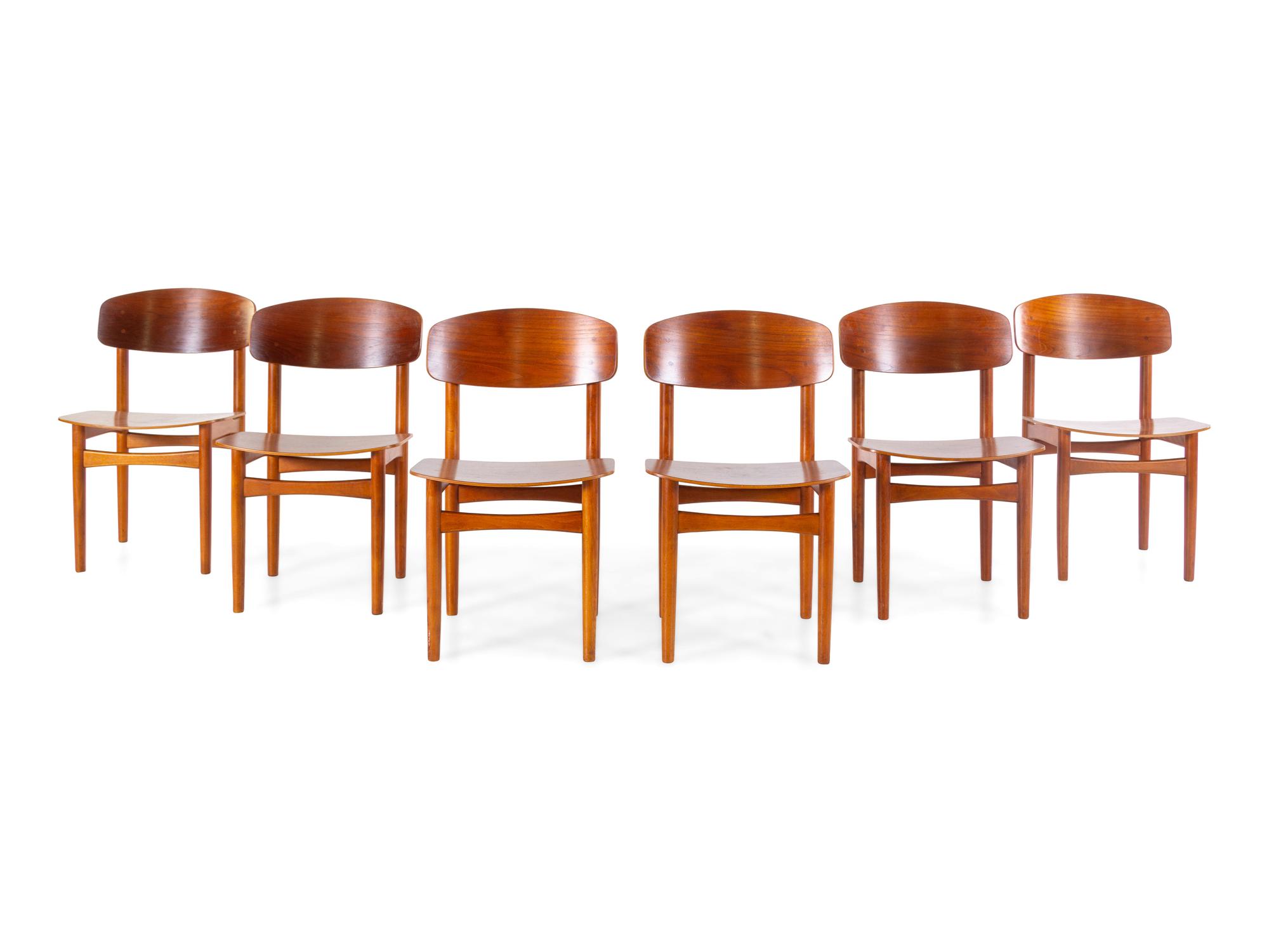 Set of Six Dining Chairs Søborg Møbelfabrik, Denmark