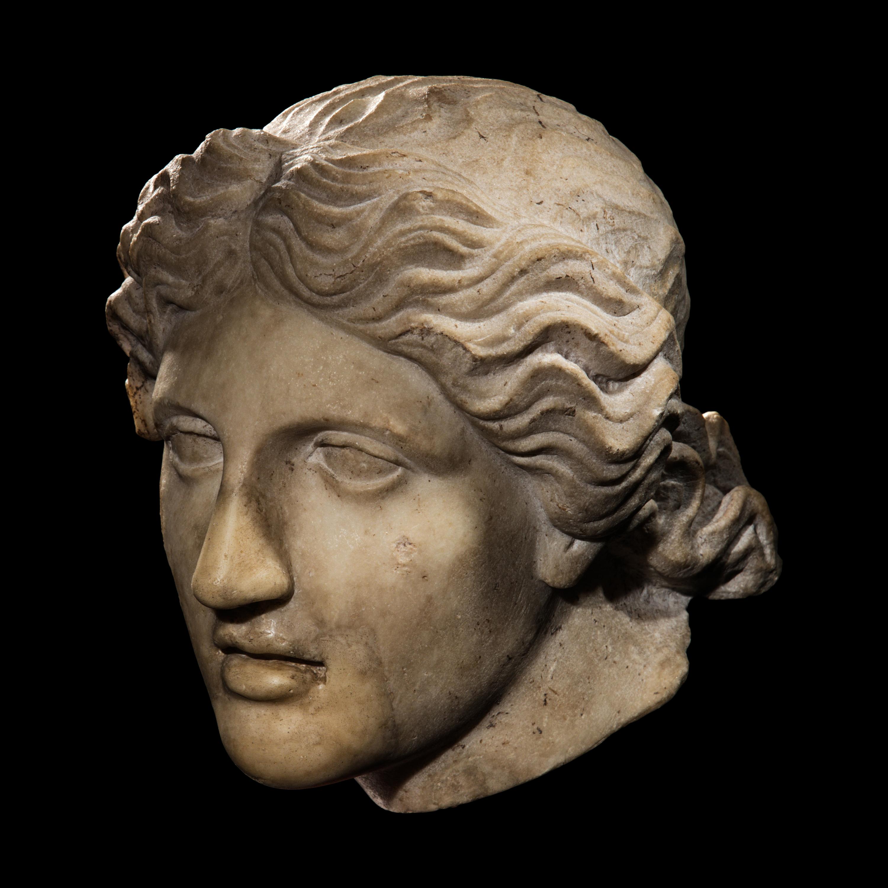 A Roman Marble Head of Venus