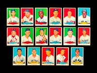 A Group of 17 1954 Red Heart Dog Food Baseball Cards (Including Stan Musial and Duke Snider),