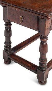 An English Baroque Style Oak Extension Table