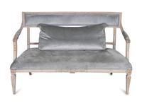 A Swedish Neoclassical Style Painted Settee — EARLY 20TH CENTURY