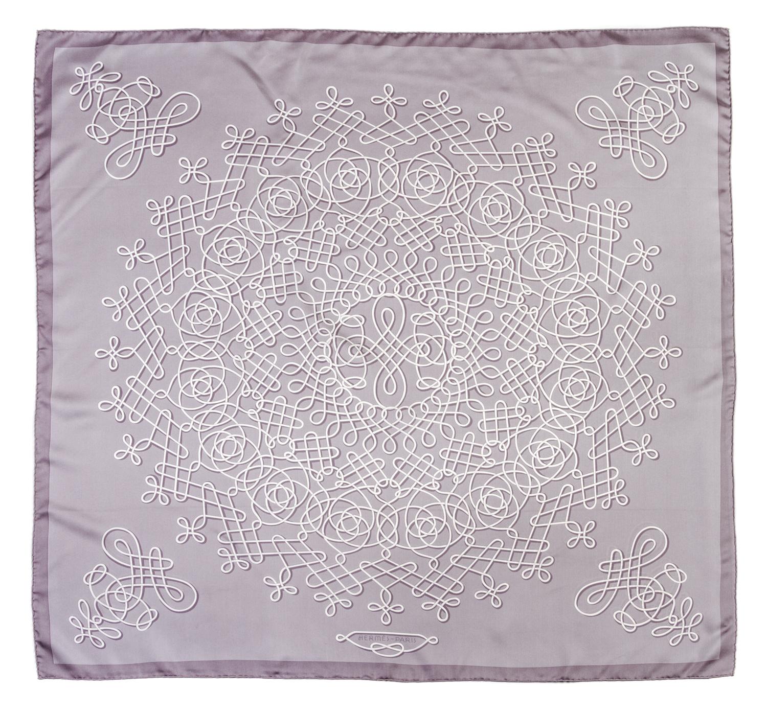 An Hermes Silk Scarf, 35 x 35 inches.
