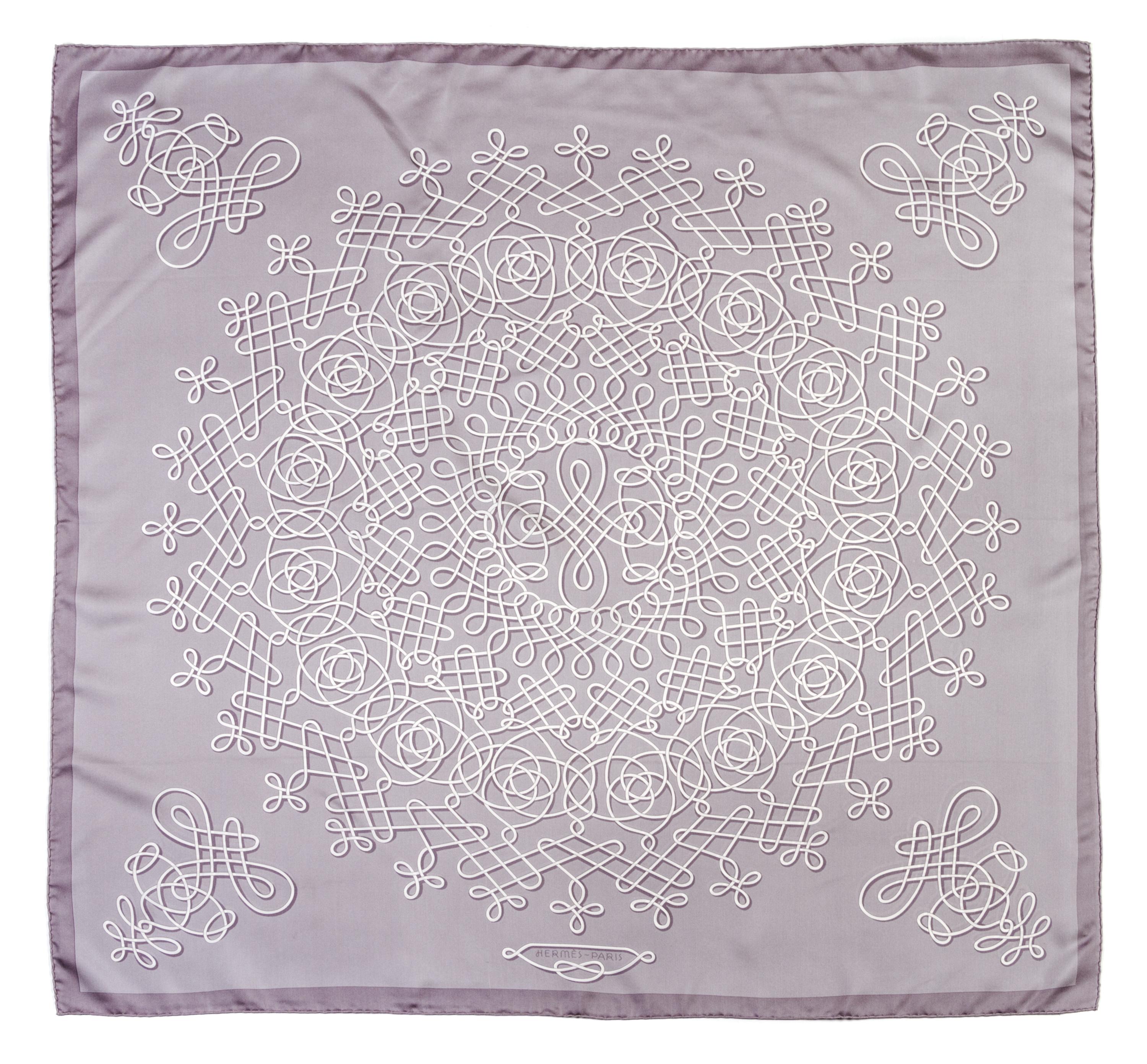 An Hermes Silk Scarf, 35 x 35 inches.