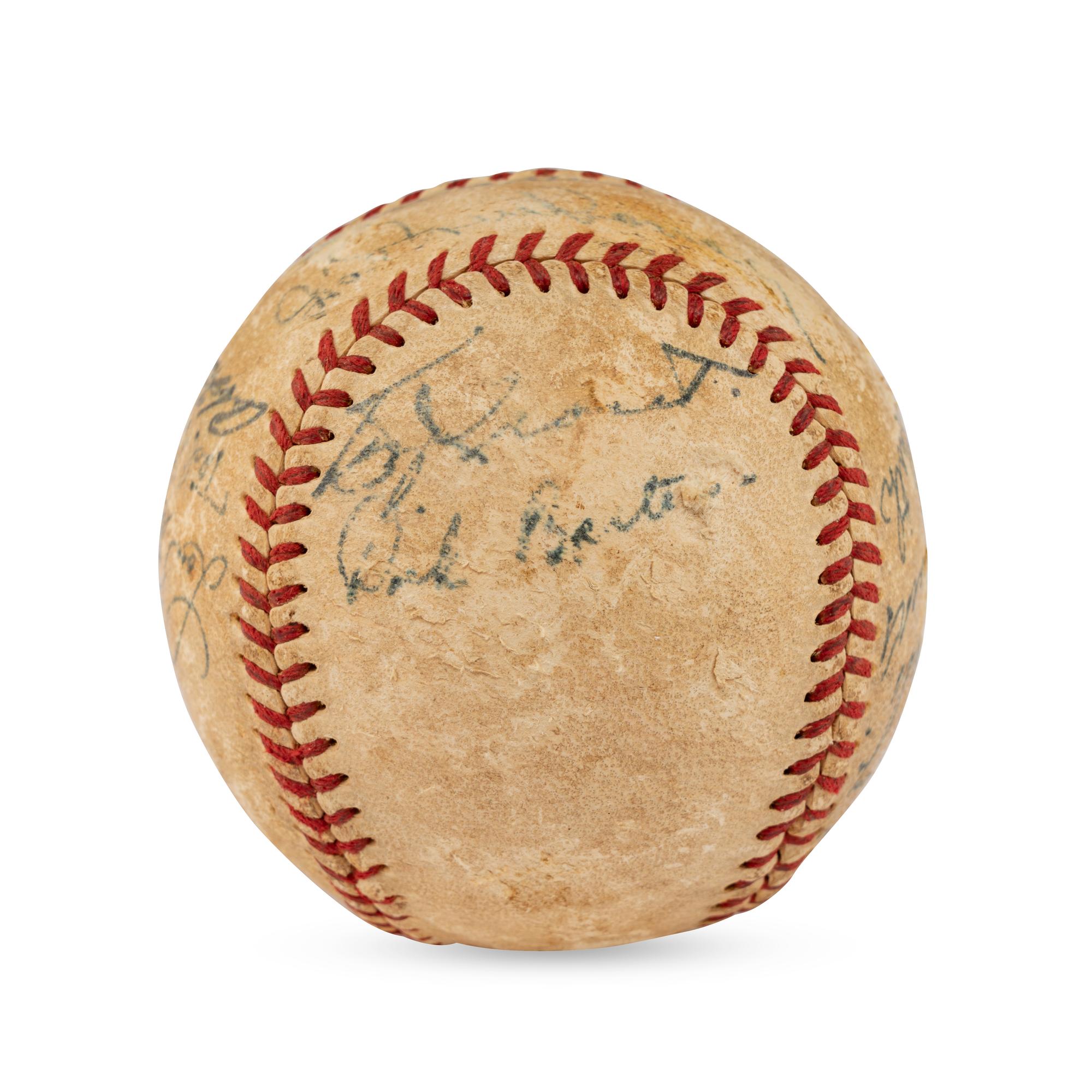 A 1947 Detroit Tigers Team Signed Autograph Baseball