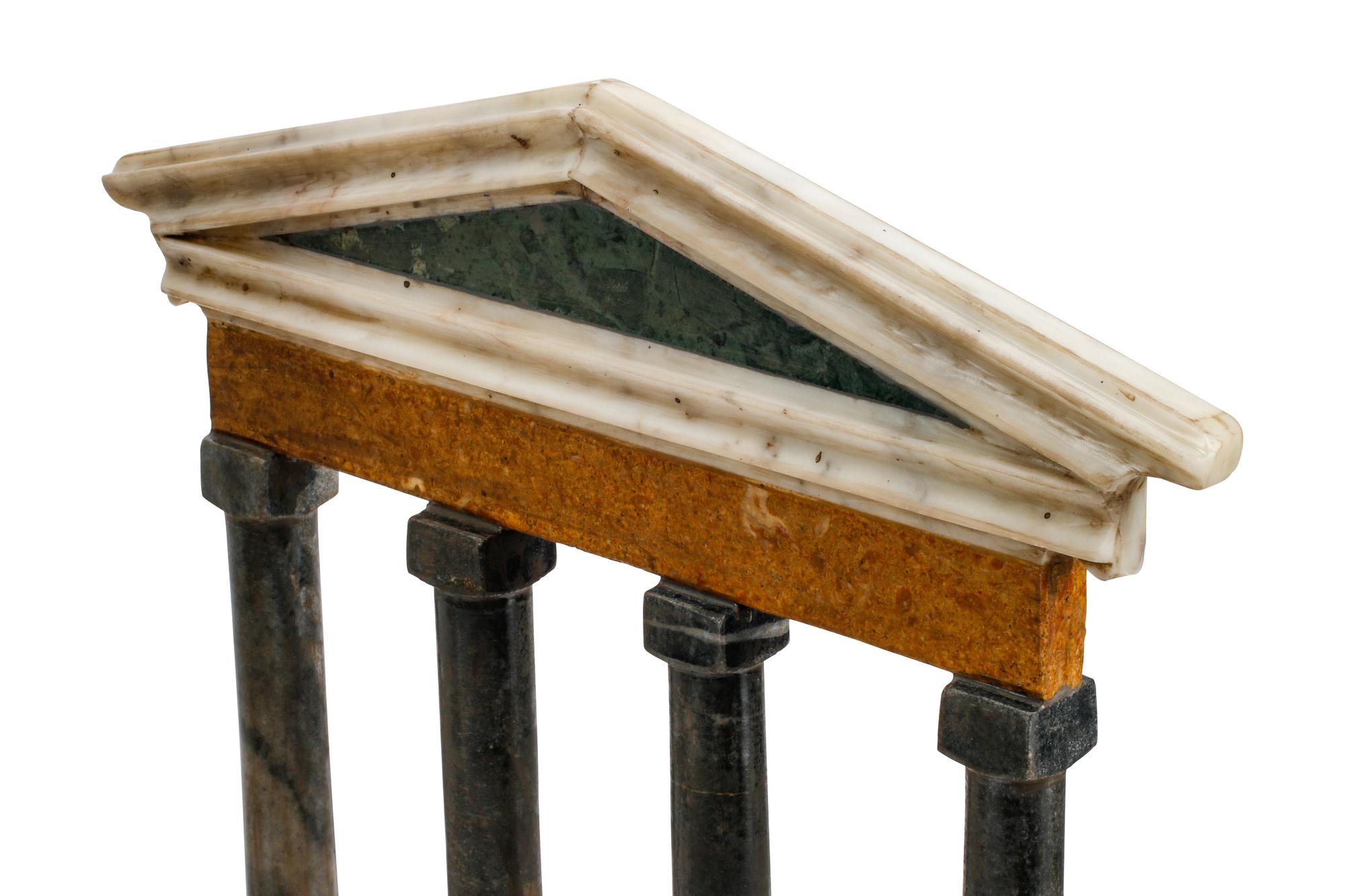 Five Italian Marble Models of Ruins