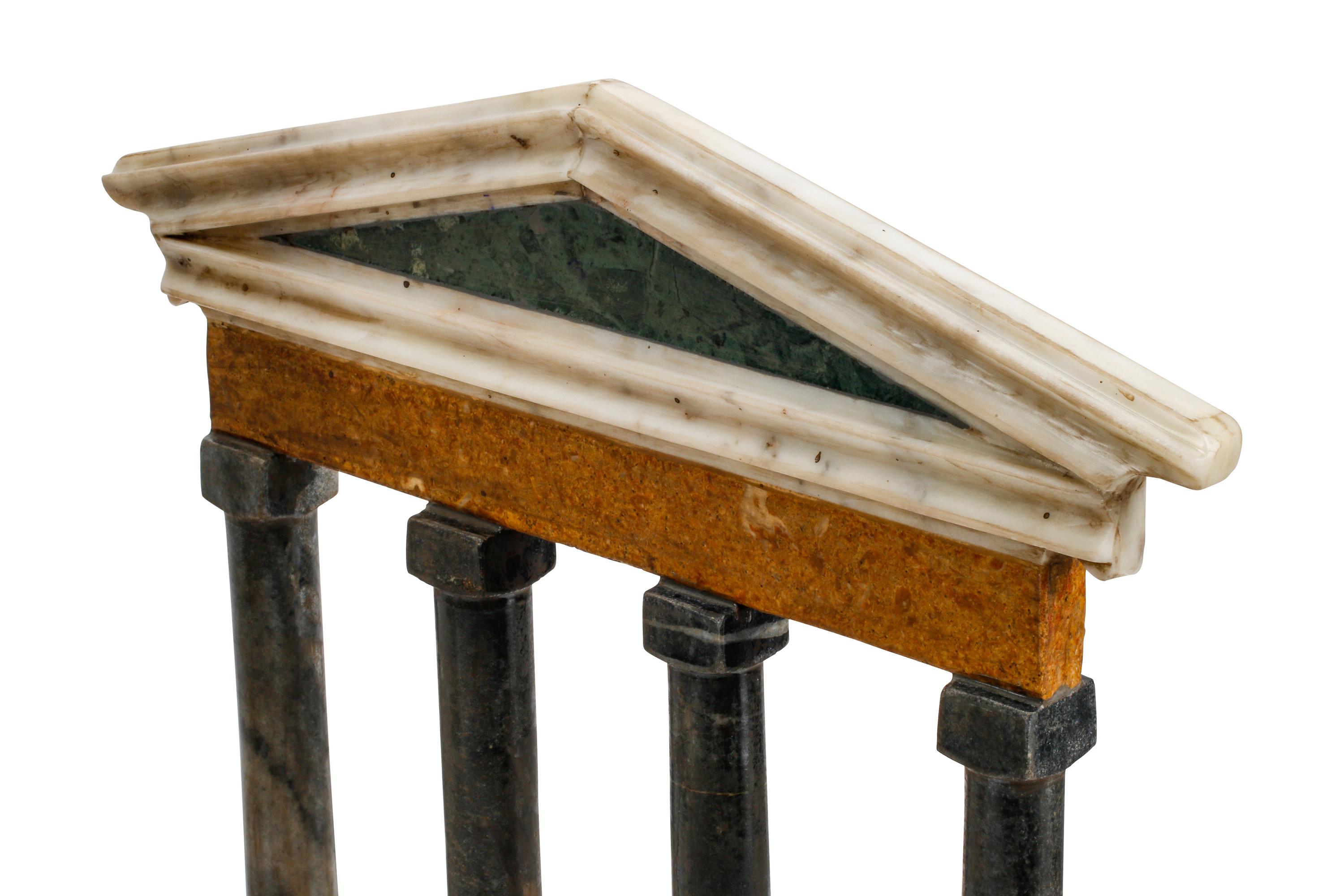 Five Italian Marble Models of Ruins