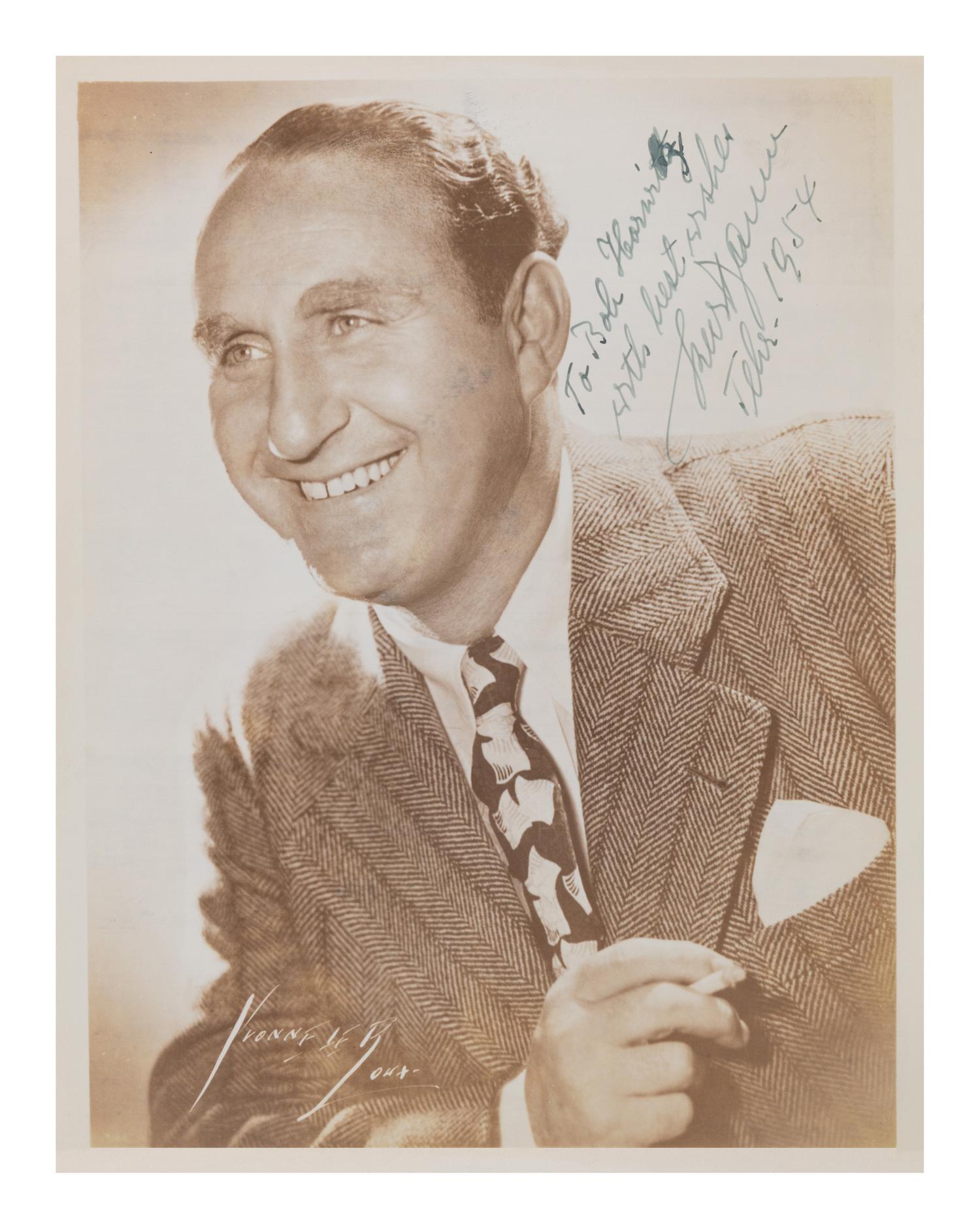 [20TH-CENTURY OPERA SINGERS]. A group of 6 signed photographs or photographic postcards of opera singers from the 1950s-1960s, comprising images of:
