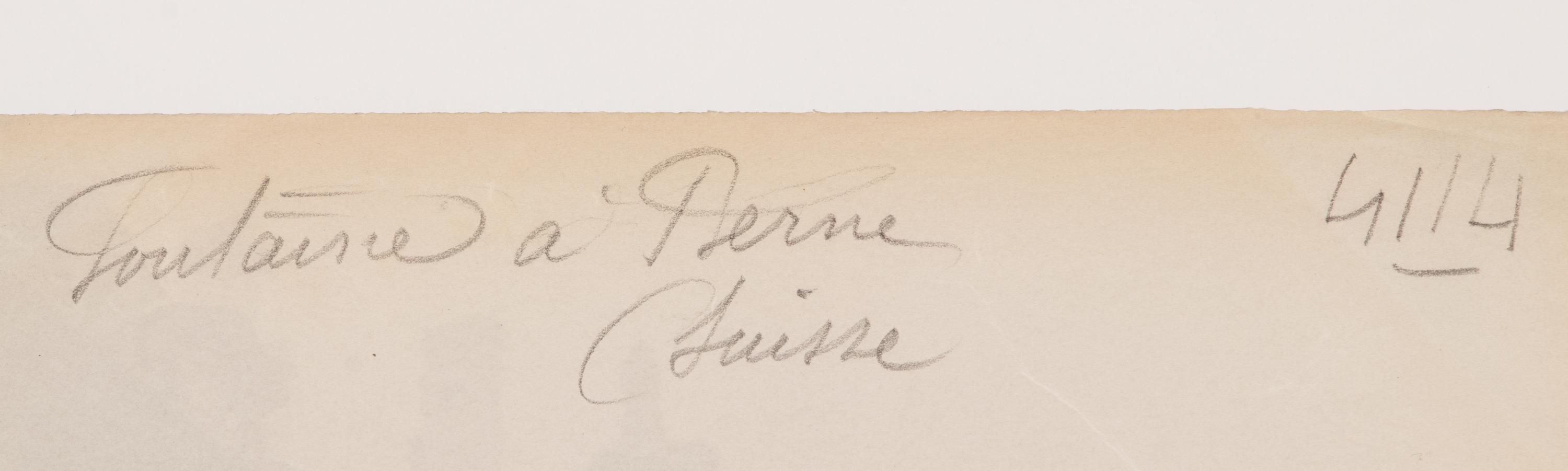 A group of three photographs depicting Swiss scenes ( [Lausanne, Suisse]; Fontaine a Berne (Suisse); Fontaine de Lausanne (Suisse) )