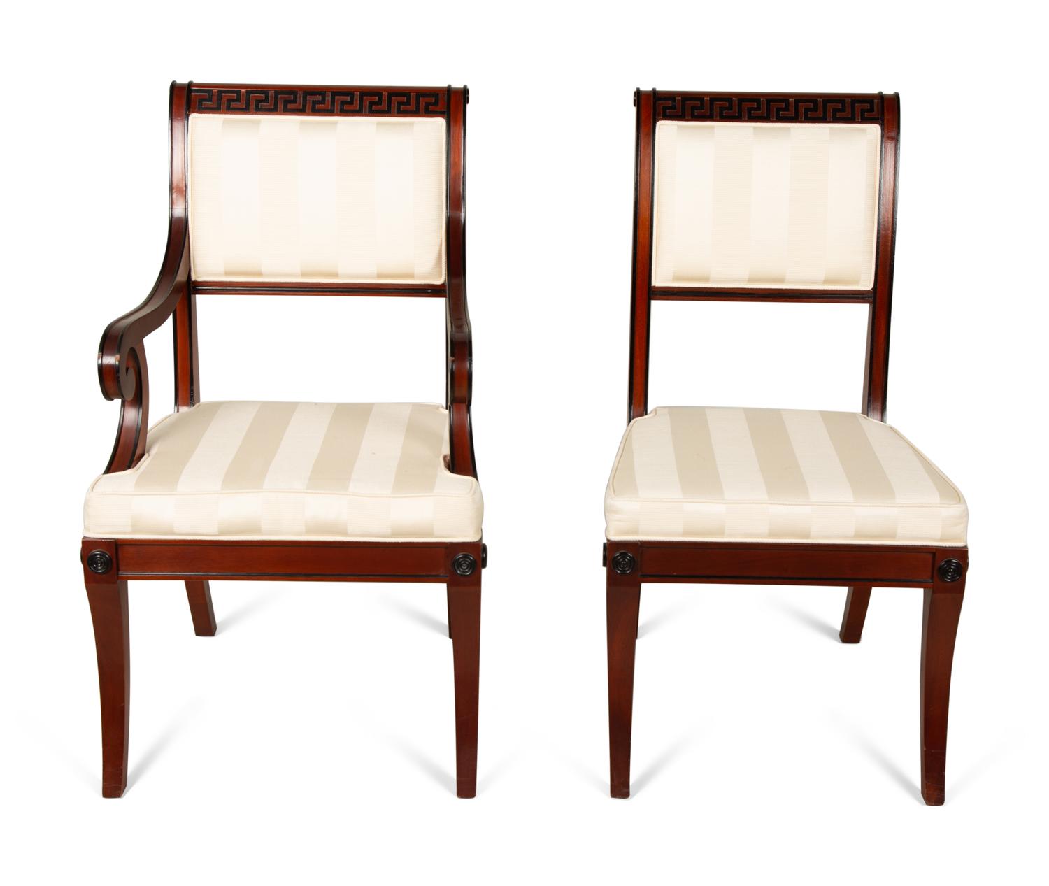 A Set of Six Regency Style Mahogany Dining Chairs — 20th Century