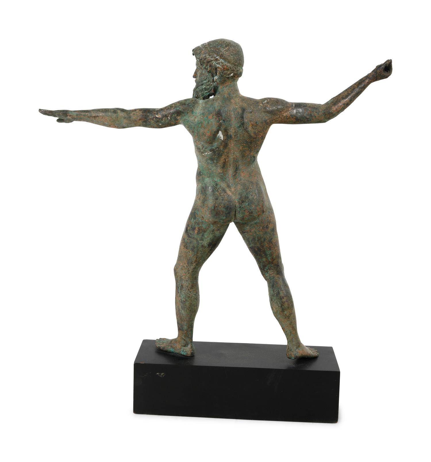 A Bronze Figure of Zeus or Poseidon Modeled After the Artemision Bronze