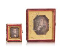 An Assorted Collection of Daguerreotypes, Tintypes, Ambrotype, and Lantern Slide Plates of Sayre Family Interest