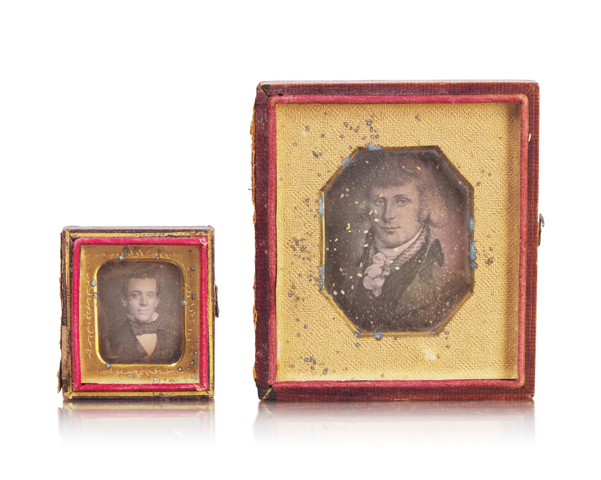 An Assorted Collection of Daguerreotypes, Tintypes, Ambrotype, and Lantern Slide Plates of Sayre Family Interest