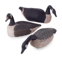 Three Painted Goose Decoys
