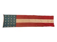 [FLAGS]. 20-star American flag/banner. Ca 1876 or later.