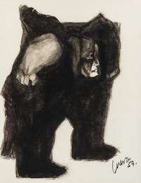 Jose Luis Cuevas, (Mexican, 1934- 2017), Evolution of Man, 1957
