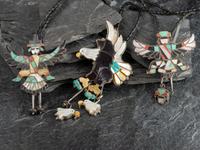 Zuni, Navajo, and Southwestern-style Bolo Ties