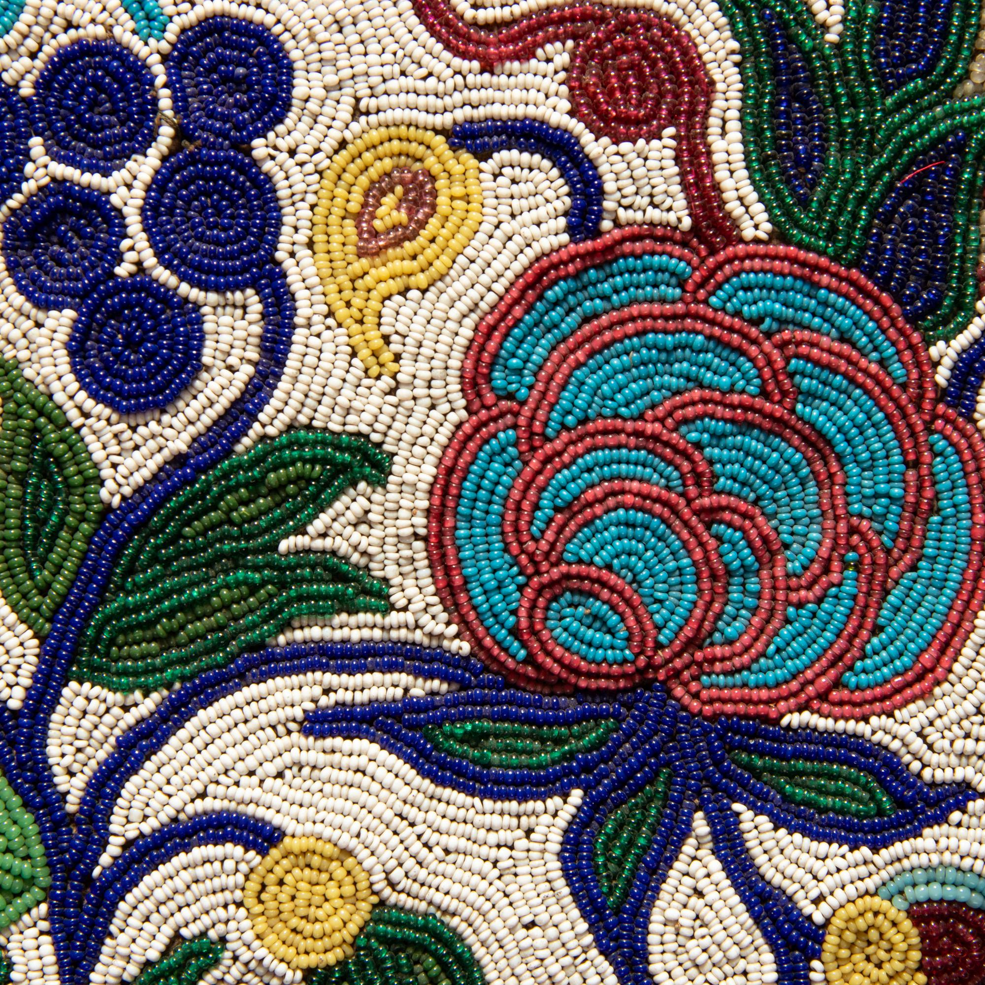 Anishinaabe Beaded Pouch and Strap