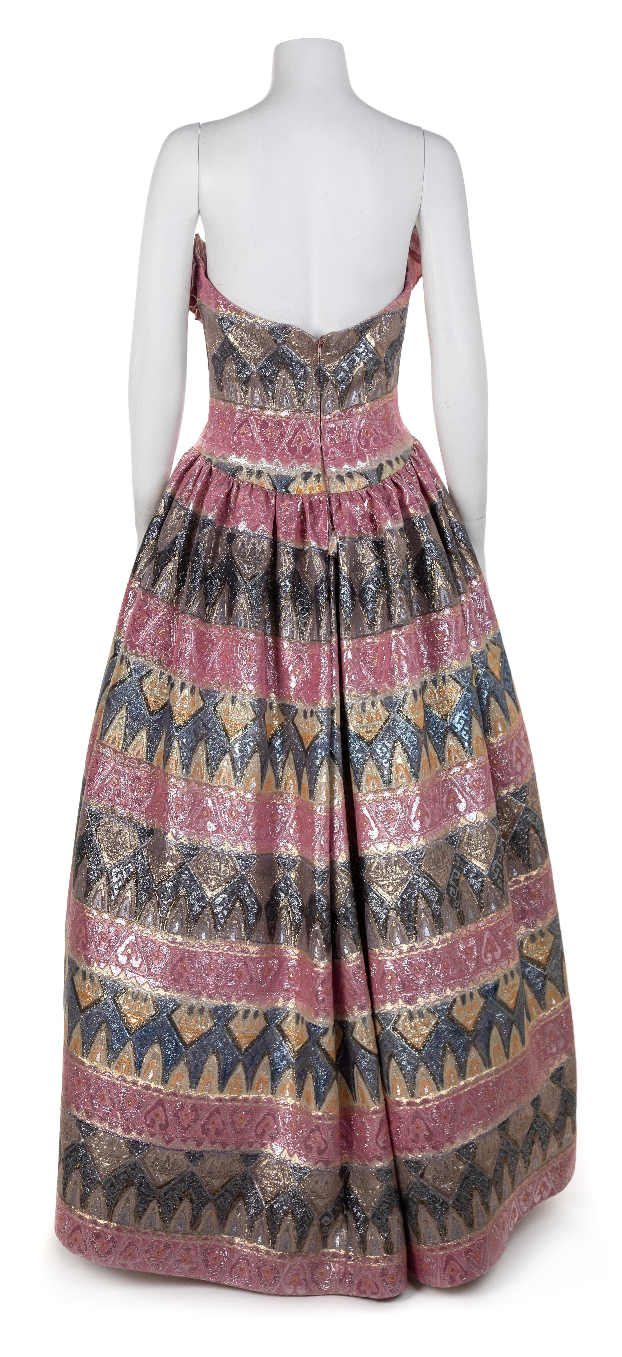 Arnold Scaasi Metallic Ballgown, 1980s