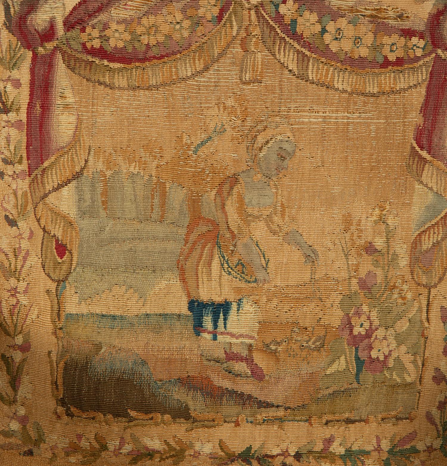 A Set of Four Louis XVI Style Giltwood Fauteuils with Tapestry Upholstery — 19TH CENTURY