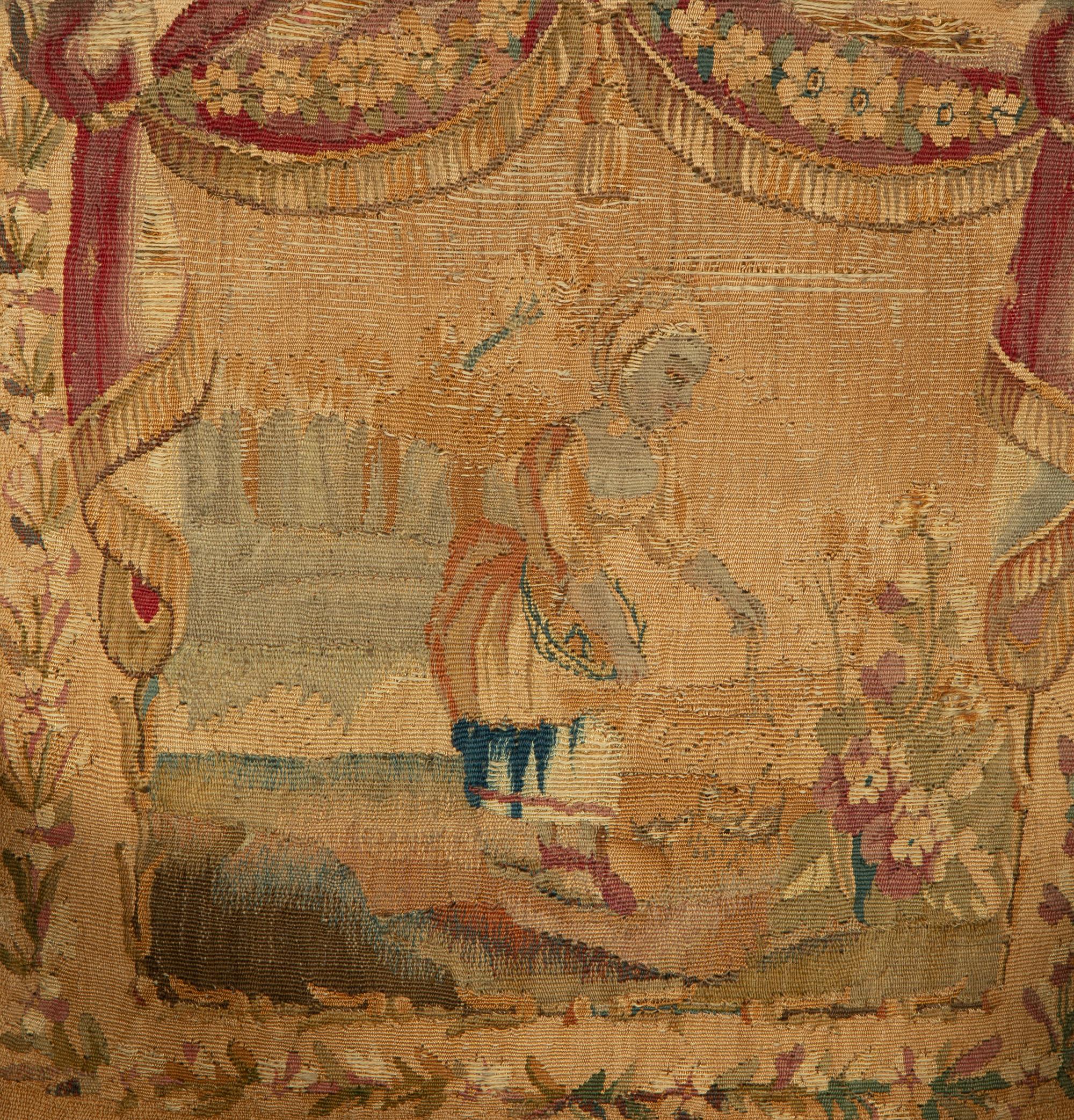 A Set of Four Louis XVI Style Giltwood Fauteuils with Tapestry Upholstery — 19TH CENTURY