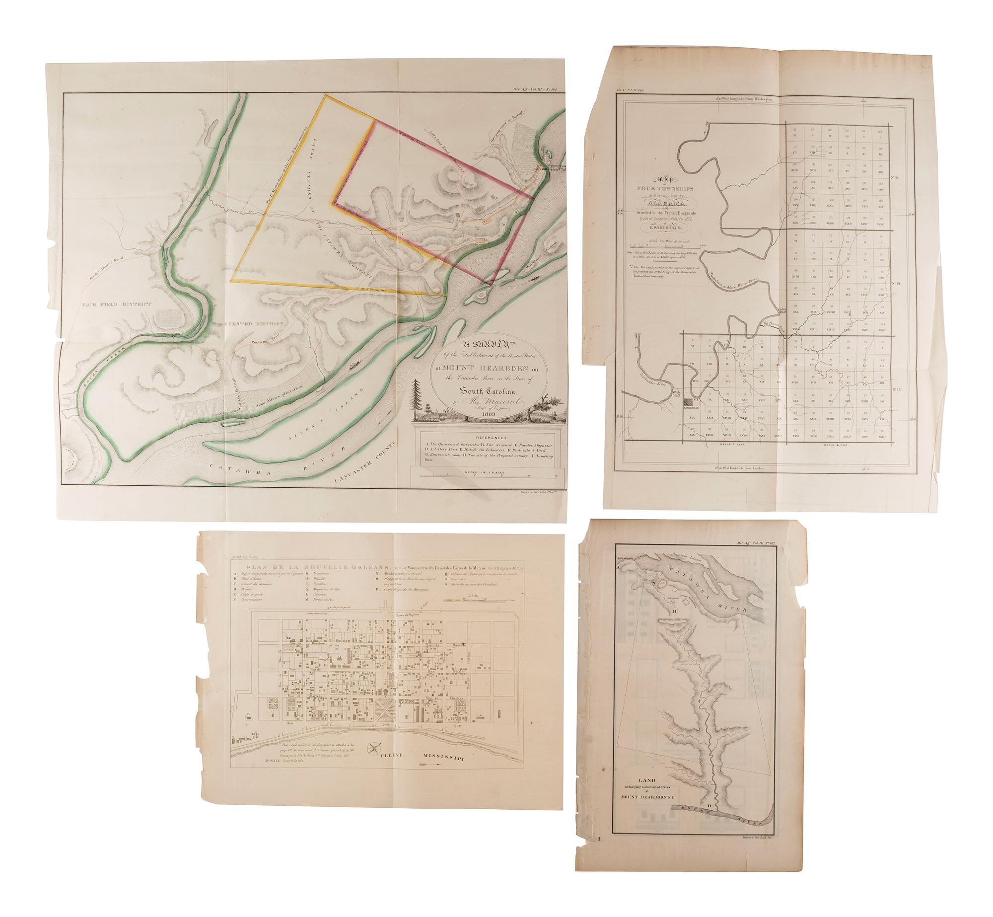 [MAPS & ATLASES]. A large group of 19th century maps, comprising: