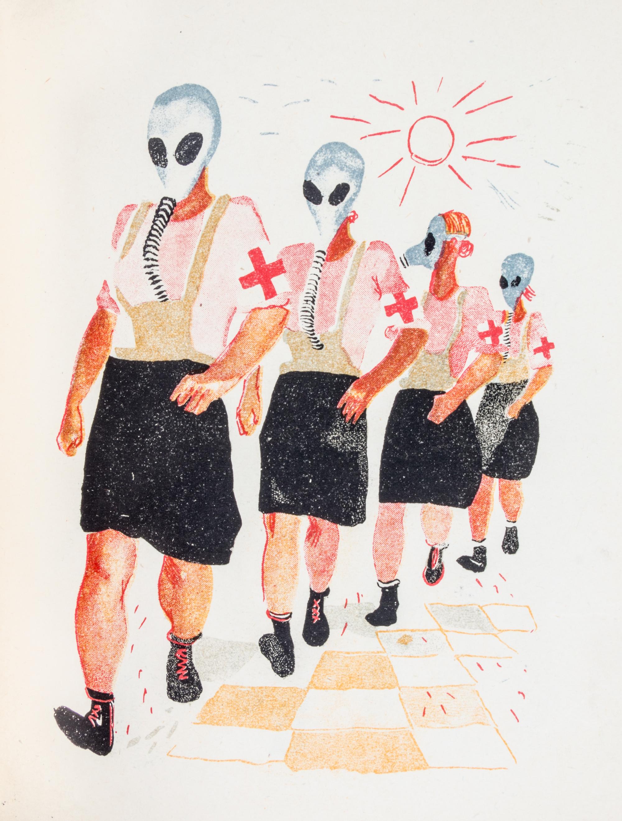 (PORET, ALISA) MILLAR, I.A. Grazhdanskaia voina. Leningrad, 1931. With 4 others pertaining to war/army (5 total)