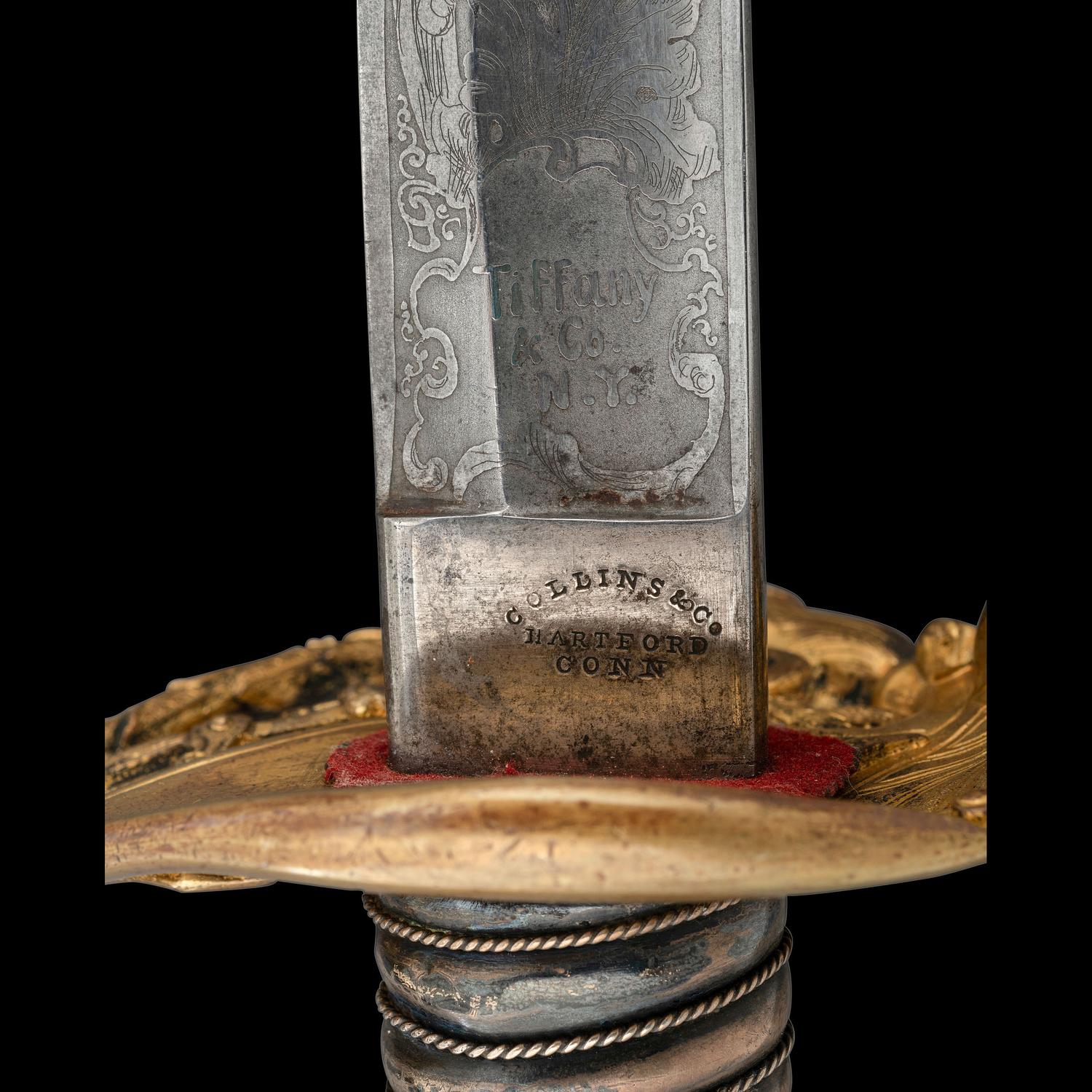 Tiffany & Co. Greco-Roman Bust Hilt Presentation Sword of Capt. A.A. Donalds - 2nd Fire Zouaves - Mortally Wounded at Bristoe Station