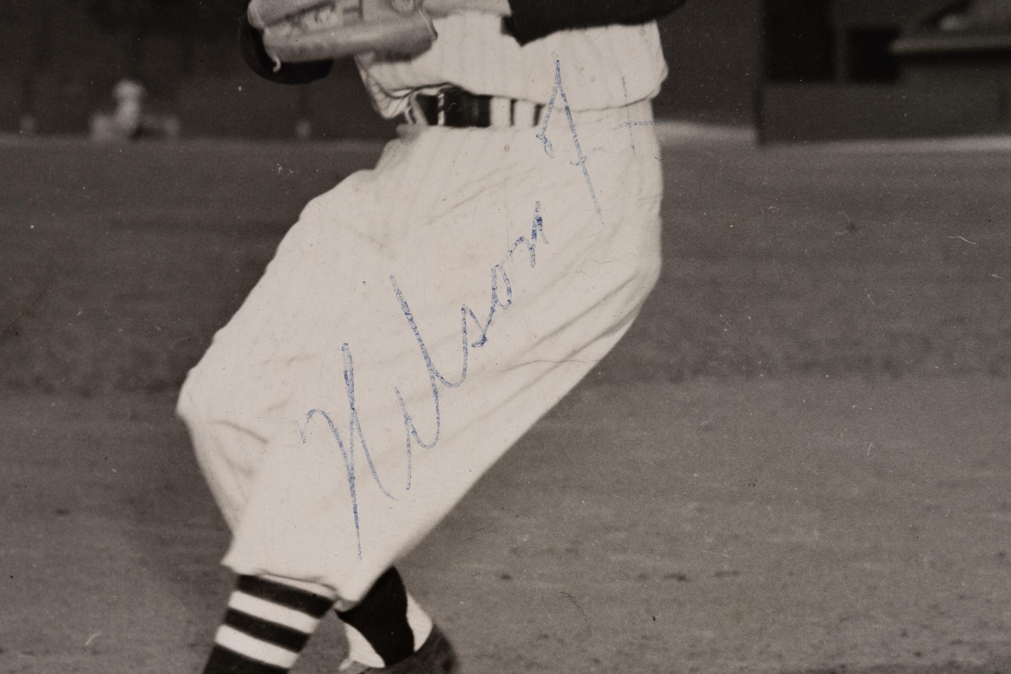 A Group of 1950s Comiskey Park Chicago White Sox Signed Type One Photographs and Ephemera Including Nellie Fox Signed Photograph,