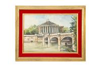 Eighteen Parisian Street Scene Paintings