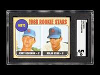 A 1968 Topps Nolan Ryan Rookie Card No. 177 (SGC 5 EX)