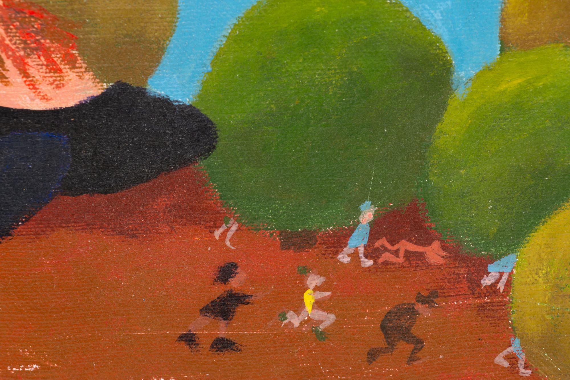 Untitled (Hairy Legged, Star Tattooed Giantess in Striped Dress Skipping Rope), c. 1965