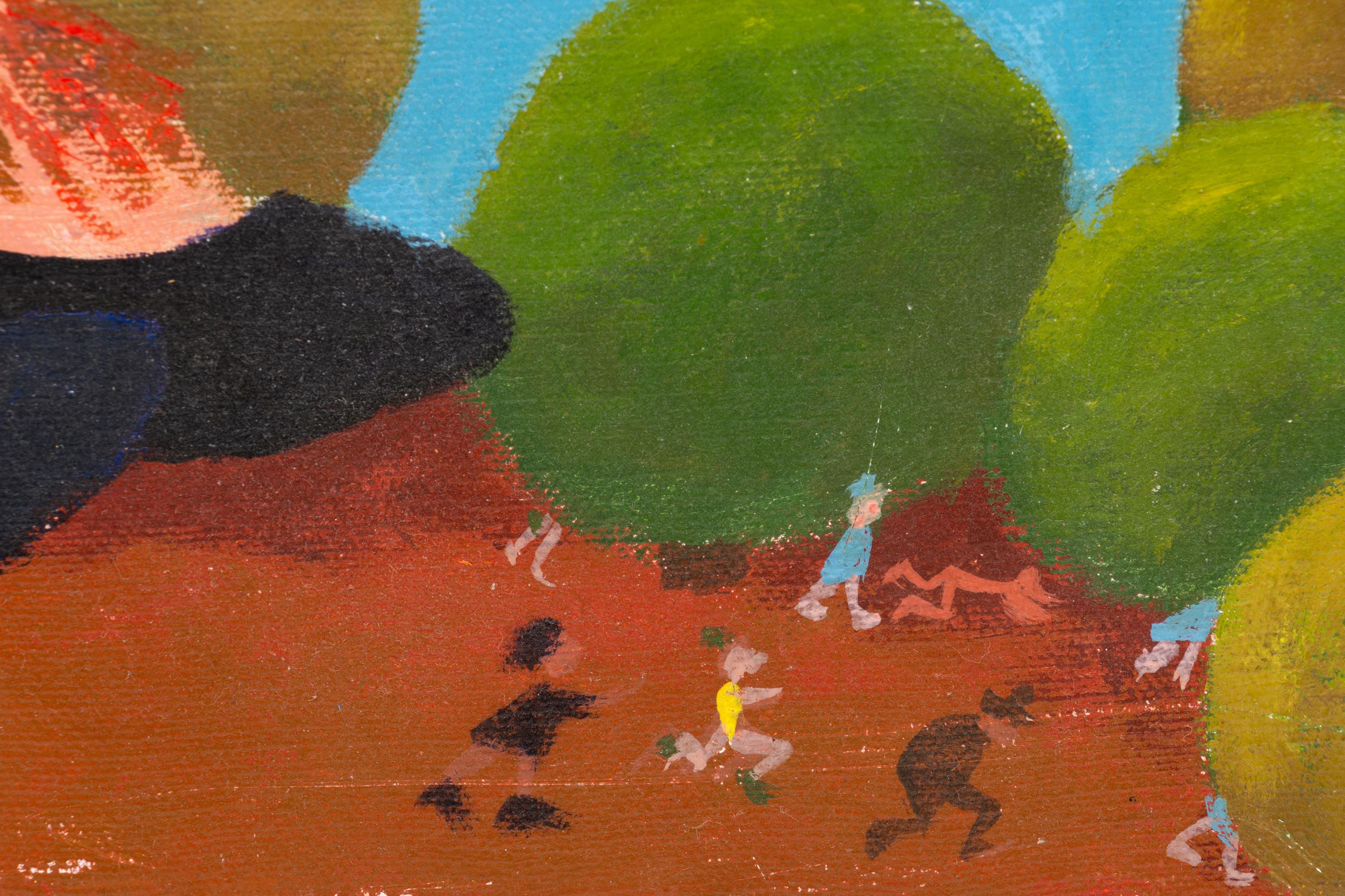 Untitled (Hairy Legged, Star Tattooed Giantess in Striped Dress Skipping Rope), c. 1965