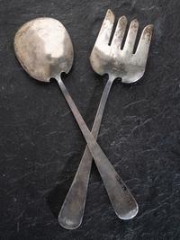 Navajo Heavily Stamped Salad Servers