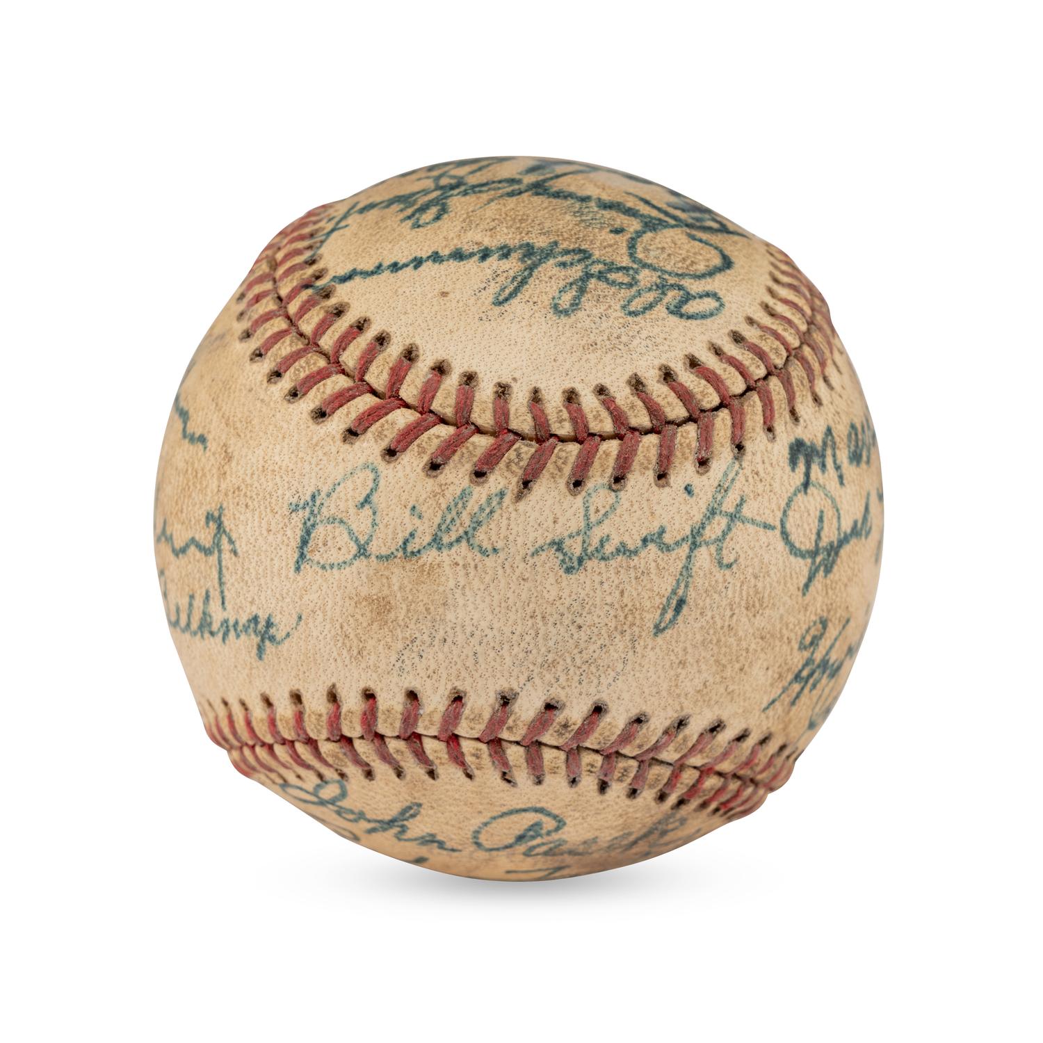 A 1942 St. Paul Stars Team Signed Autograph Baseball