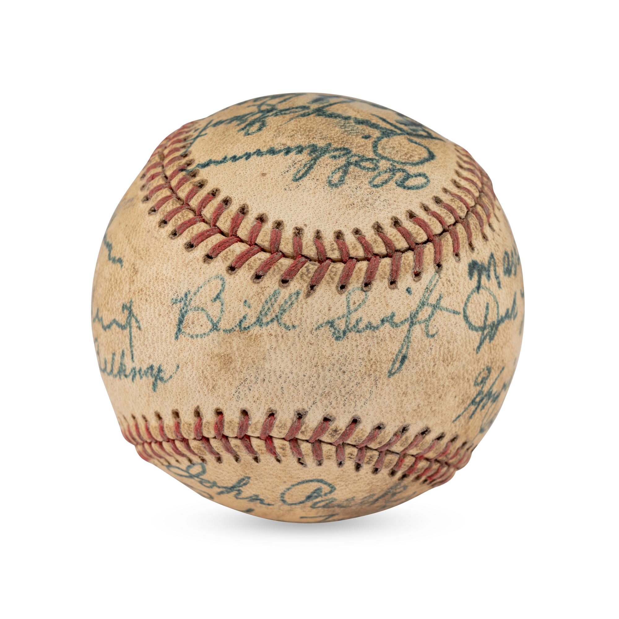 A 1942 St. Paul Stars Team Signed Autograph Baseball