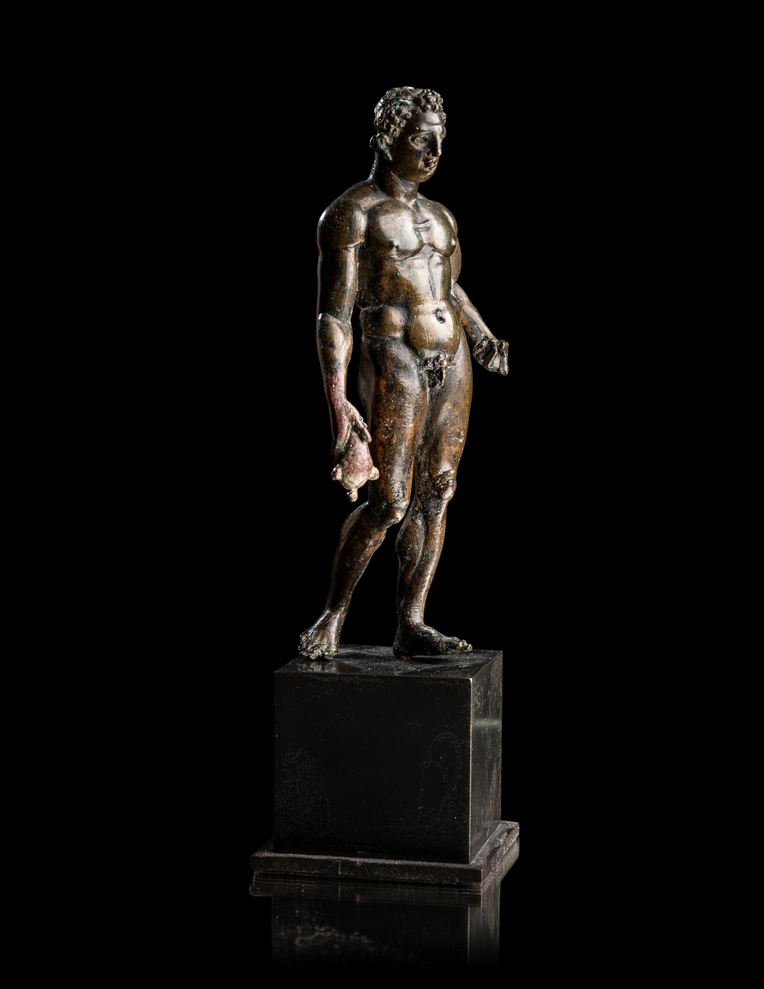 A Hellenistic Bronze Hermes with Silver Inlay