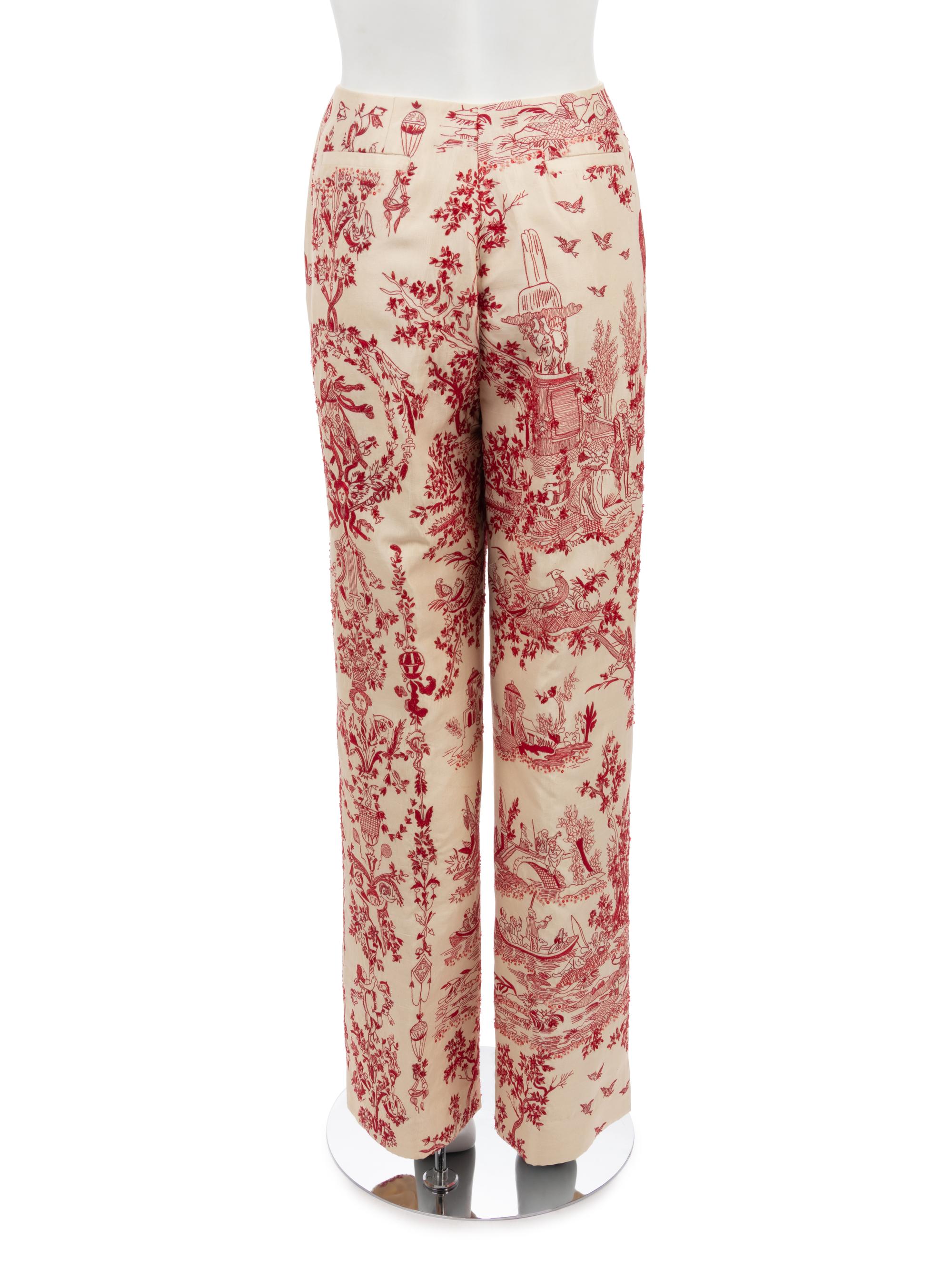 Oscar de la Renta Three-Piece Pant Ensemble