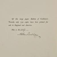 [Children's & Illustrated] [Rackham, Arthur] Swift, Jonathan Gulliver’s Travels Into Several Remote Nations of the World