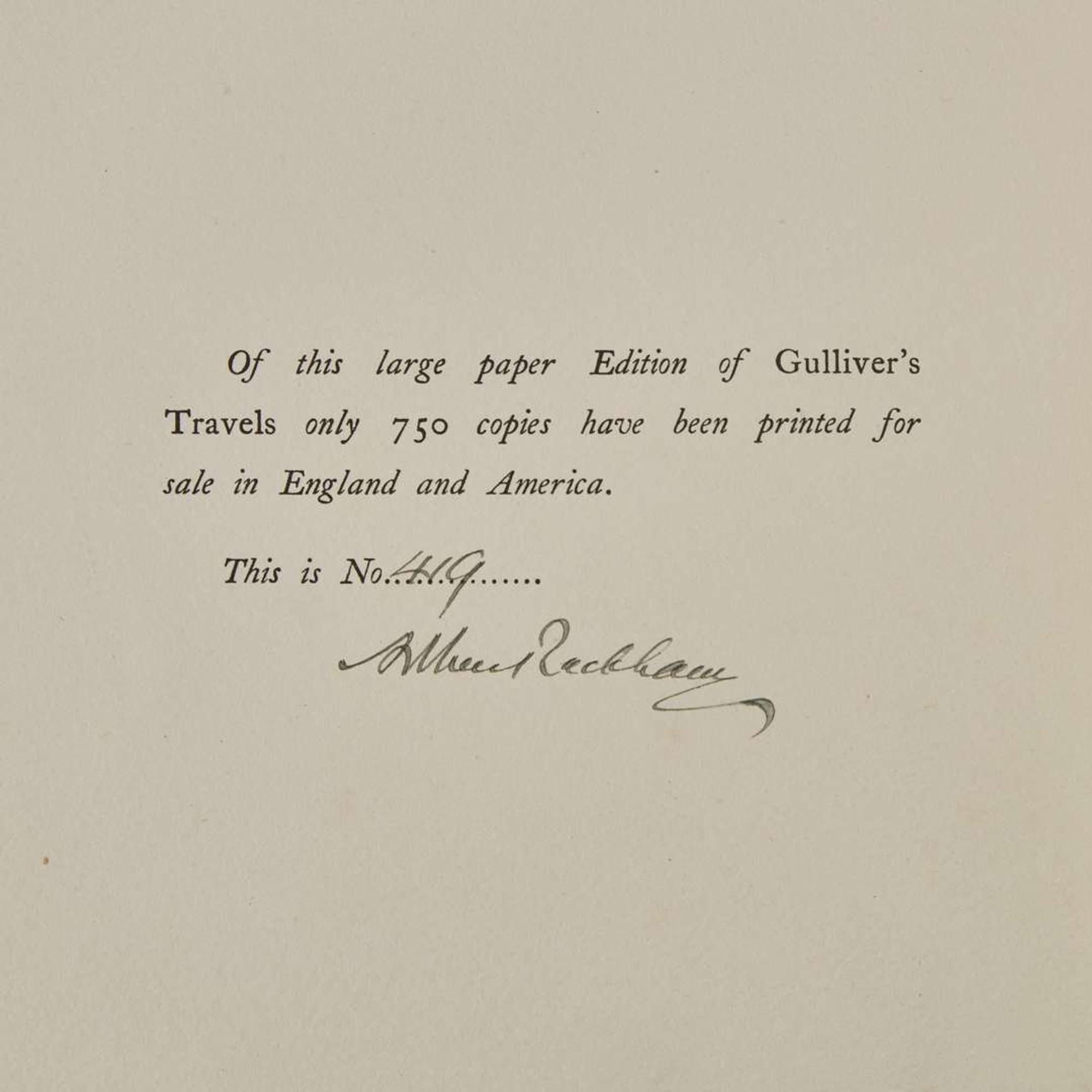 [Children's & Illustrated] [Rackham, Arthur] Swift, Jonathan Gulliver’s Travels Into Several Remote Nations of the World