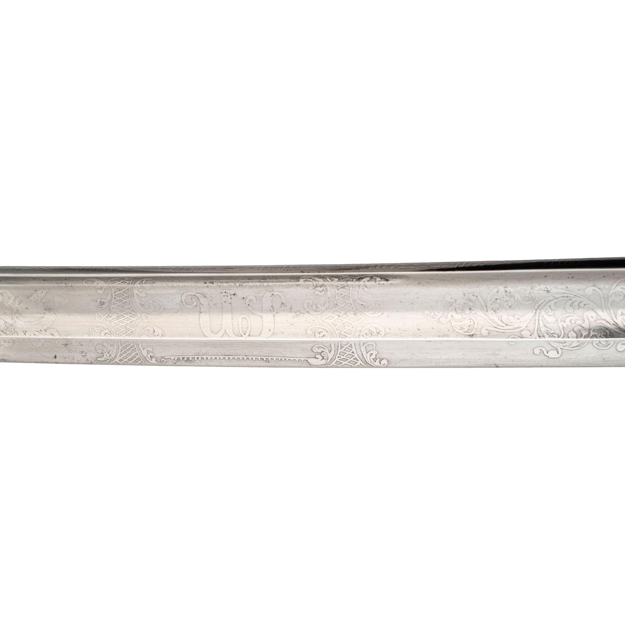 Two Ames Presentation Swords to Lt. Henry Ward (Capt.) 57th Mass Infantry WIA at Antietam, Spotsylvania & Petersburg, POW Petersburg & Post-War General