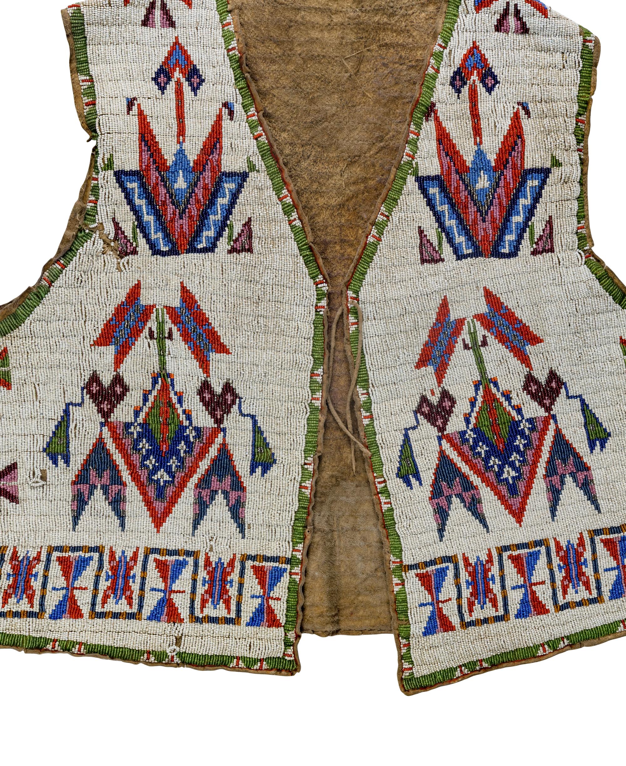 Sioux Beaded Hide Vest