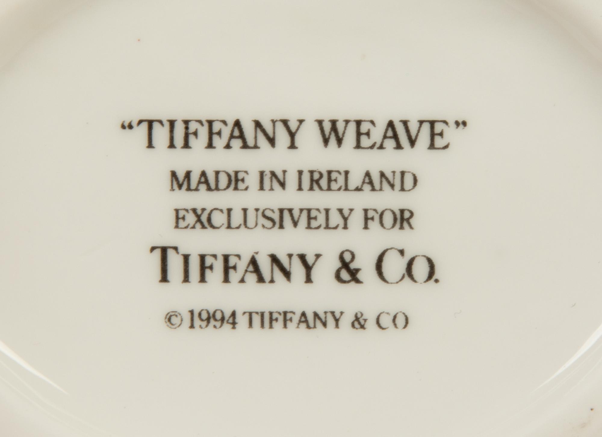A Group of Six Tiffany and Company Tiffany Weav e Porcelain — 20TH/21ST CENTURY