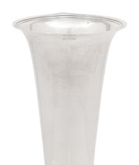 A Tiffany and Co. Silver Trumpet Vase