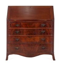 A Chippendale Style Mahogany Slant Front Desk