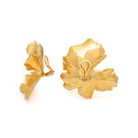 JAR, ALUMINUM 'GERANIUM' EARRINGS