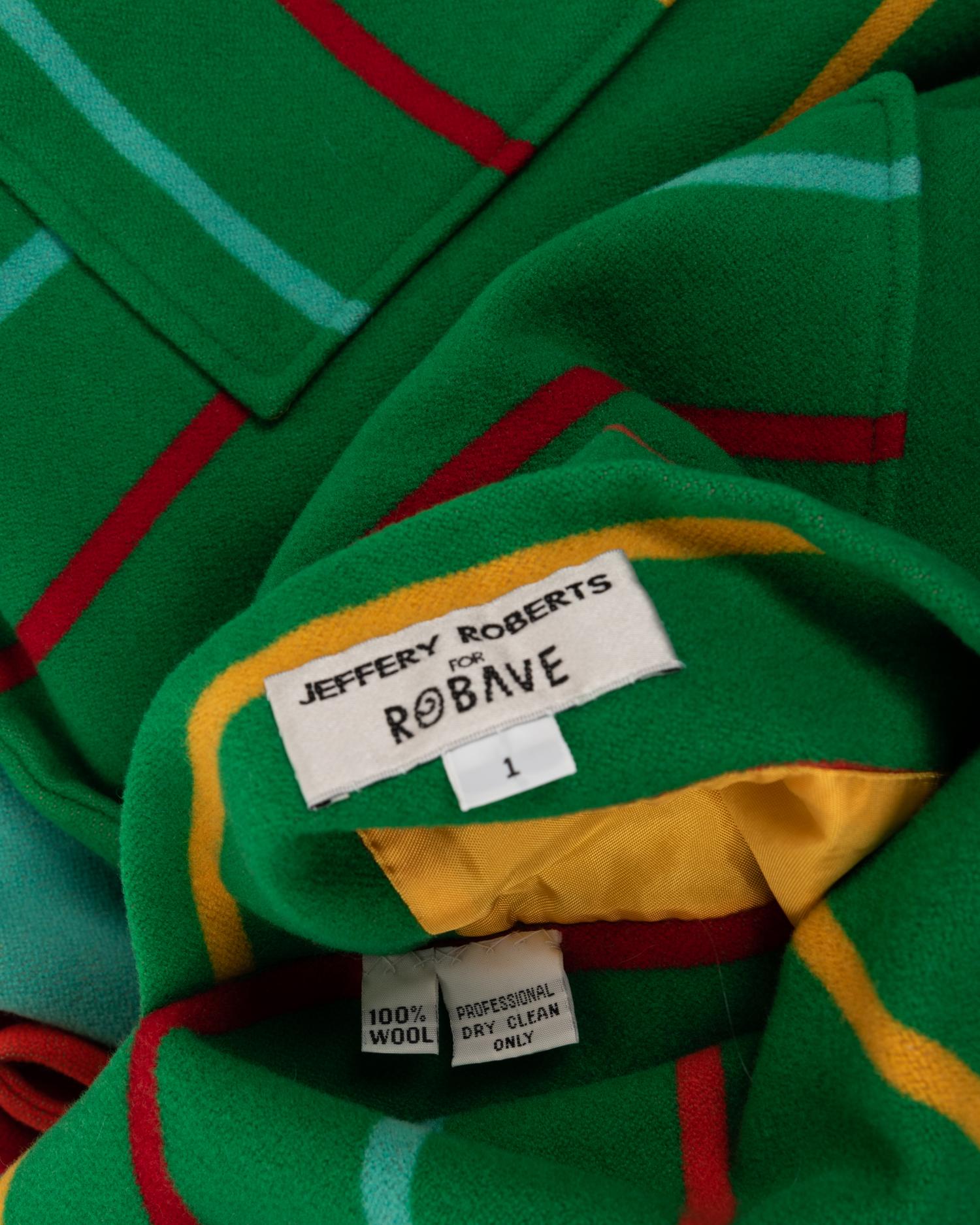 Two Designer Items: One Robave Coat & One Scarf by Nick Cave, 1990s