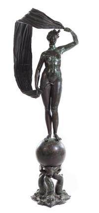 An Italian Bronze Figure Height 71 inches. — ANGELO DEL NERO, FIRST QUARTER 20TH CENTURY