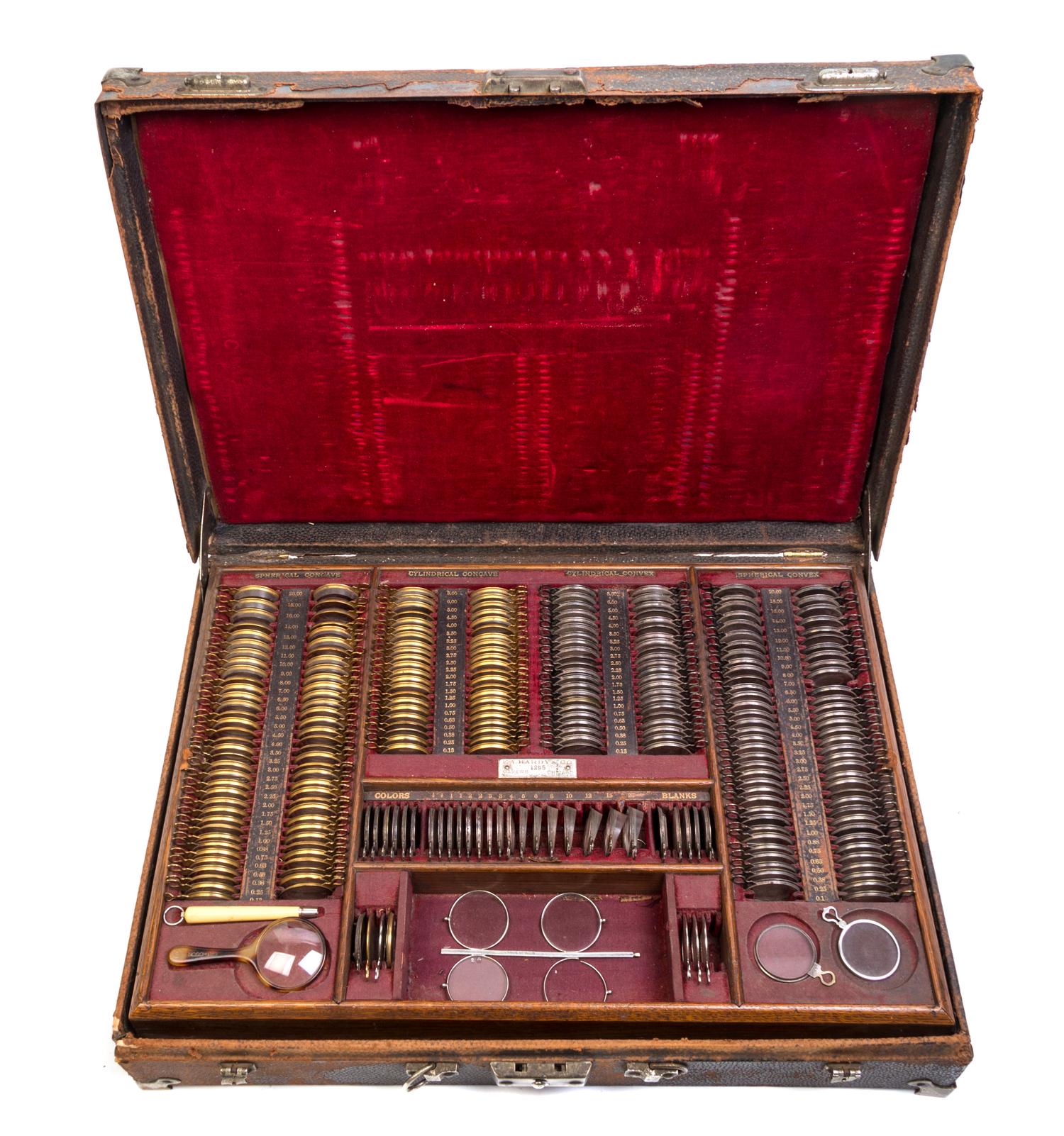 An Optician's Sample Lens Testing Set — EARLY 20TH CENTURY