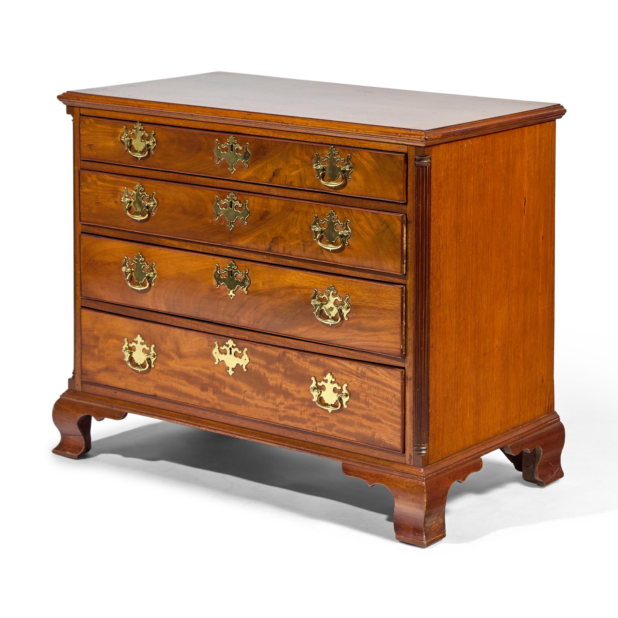 A Chippendale Mahogany Chest of Drawers